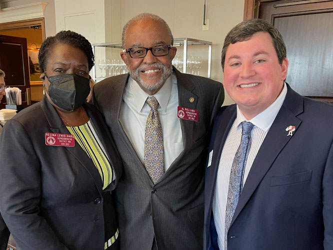 Regina Lewis-Ward, Al Williams and Tucker Green